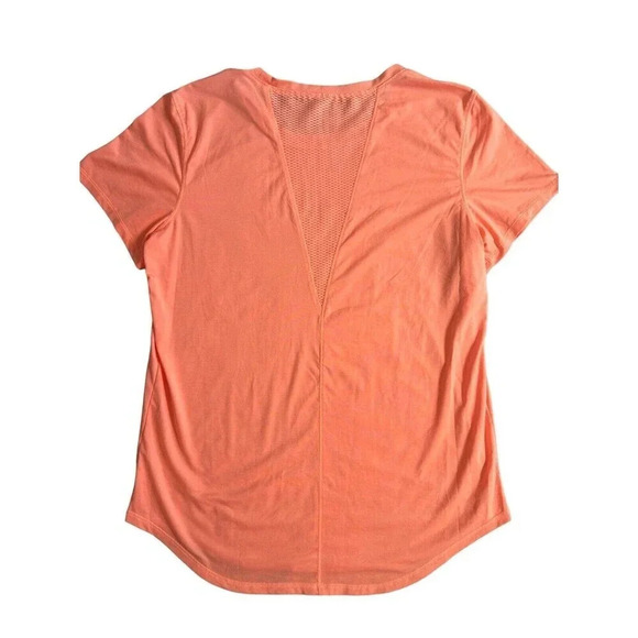 Kirkland Short Sleeve Athletic Top Neon Orange Size Medium - Picture 4 of 5